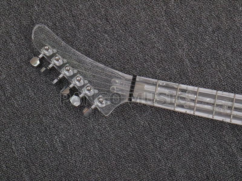 All Acrylic Explorer style Electric Guitar (PEX-412)