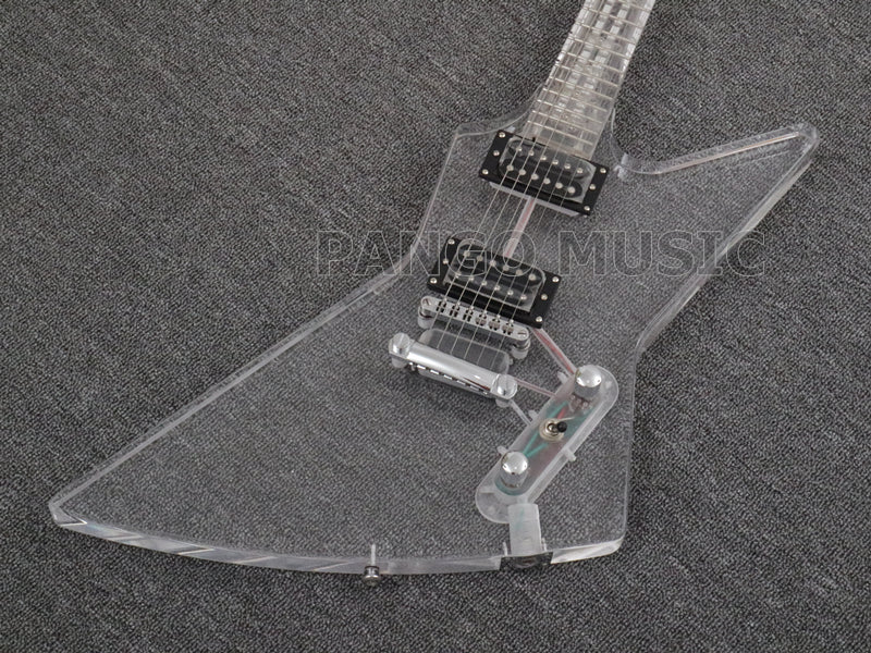 All Acrylic Explorer style Electric Guitar (PEX-412)