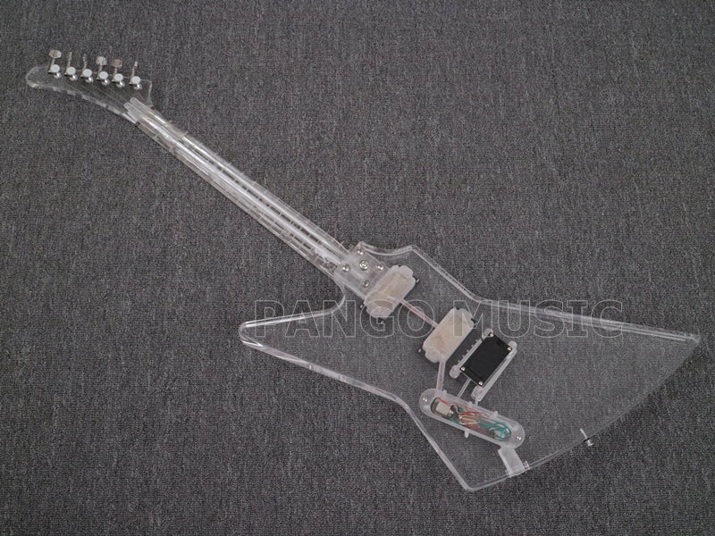 All Acrylic Explorer style Electric Guitar (PEX-412)
