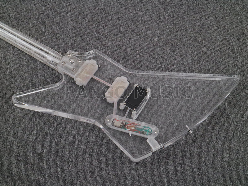 All Acrylic Explorer style Electric Guitar (PEX-412)