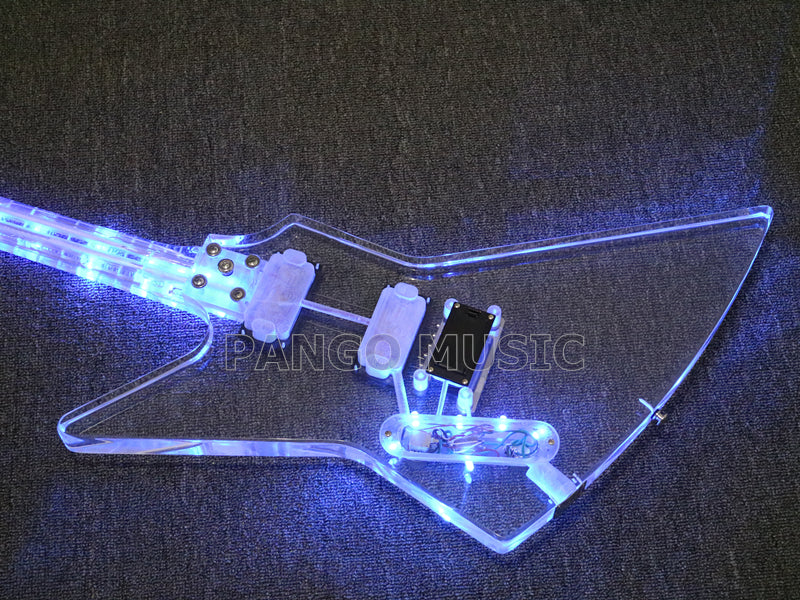 All Acrylic Explorer style Electric Guitar (PEX-412)