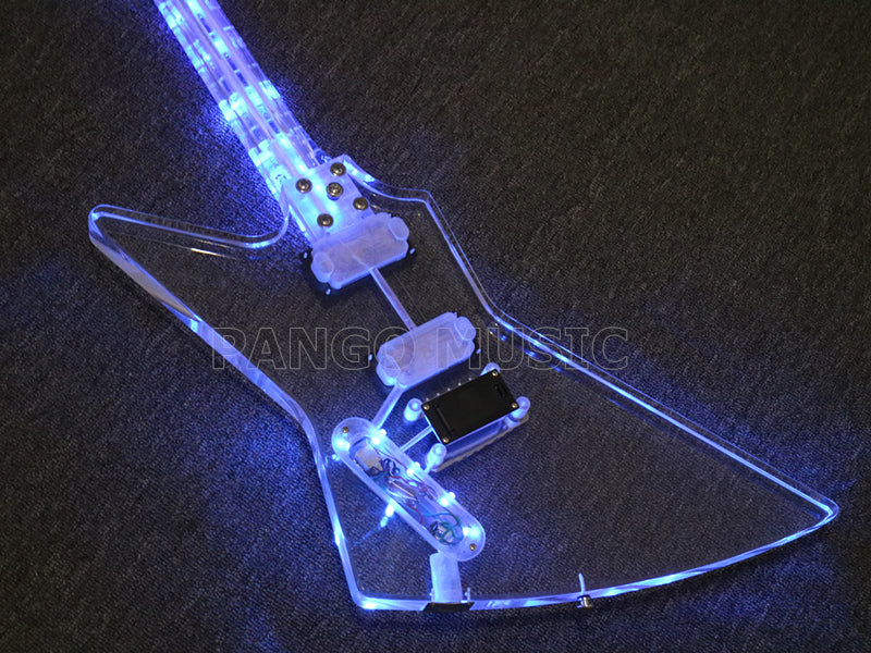 All Acrylic Explorer style Electric Guitar (PEX-412)