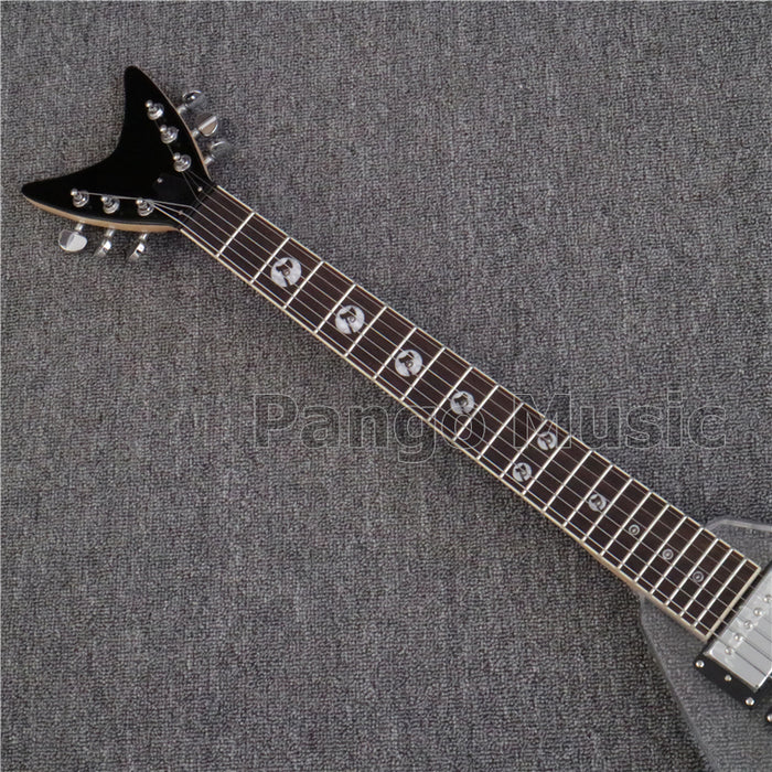 Flying V style Acrylic Body Electric Guitar (PFV-003)