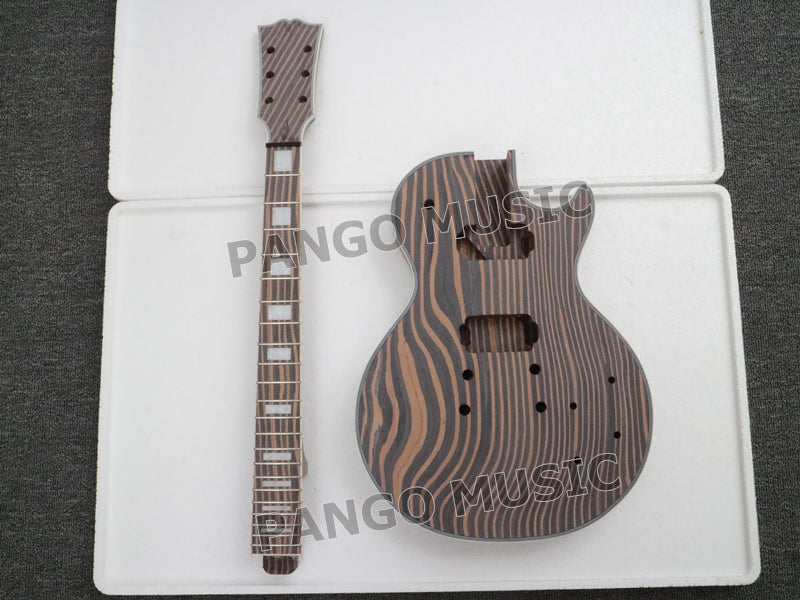 LP Custom Zebrawood DIY Electric Guitar Kit (PLP-066)