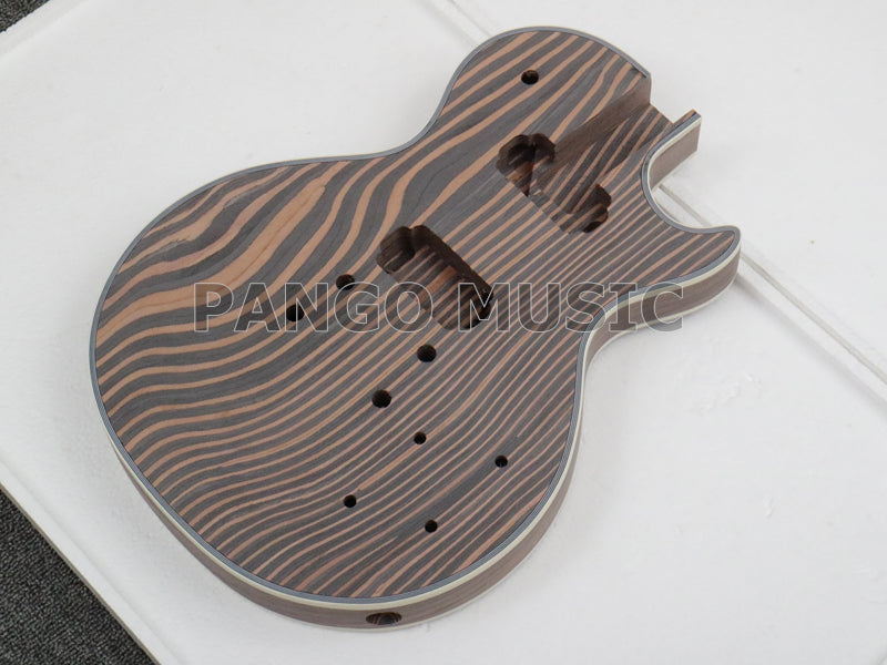 LP Custom Zebrawood DIY Electric Guitar Kit (PLP-066)