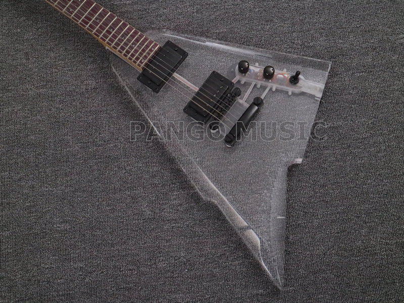 V style Acrylic Body Electric Guitar (PAG-022)