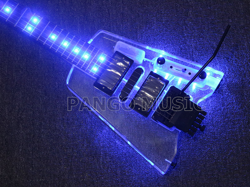 Headless style Acrylic Body Electric Guitar (PAG-021)