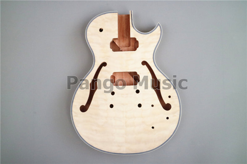 Pre-Sale LP Semi Hollow DIY Electric Guitar Kit with Quilted Maple Top(PLP-516)