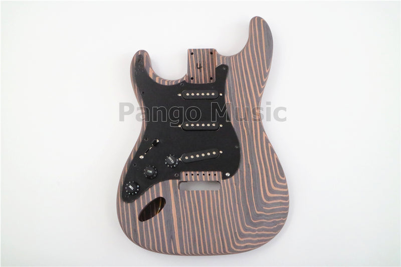 Pre-Sale Left-Handed ST-Style All Zebrawood DIY Electric Guitar Kit (PST-528)