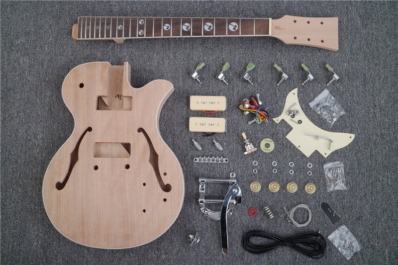 DK Series/ Semi Hollow/ LP Style DIY Electric Guitar Kit (DLP-001B)