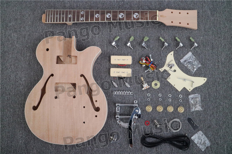 DK Series/ Semi Hollow/ LP Style DIY Electric Guitar Kit (DLP-001B)