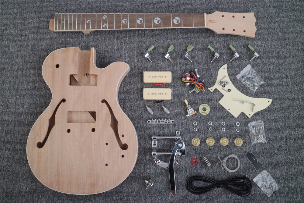 DK Series/ Semi Hollow/ LP Style DIY Electric Guitar Kit (DLP-001A)