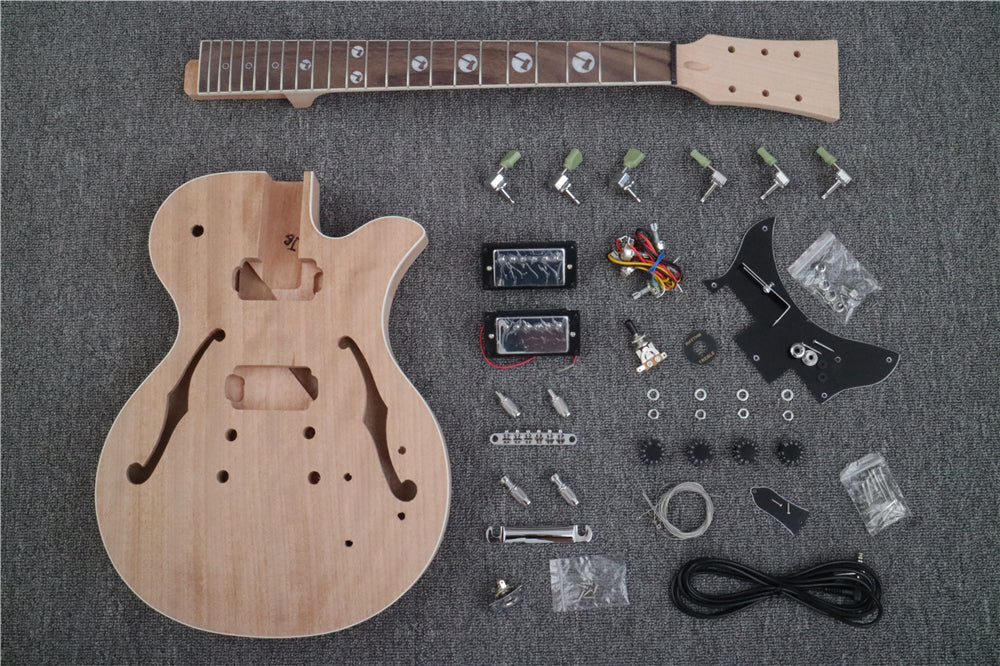 DK Series/ Semi Hollow/ LP Style DIY Electric Guitar Kit (DLP-002B)