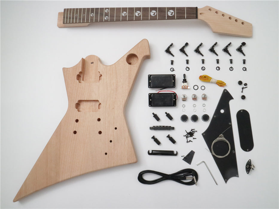 DK Series Explorer Style DIY Electric Guitar Kit (DEX-002B)