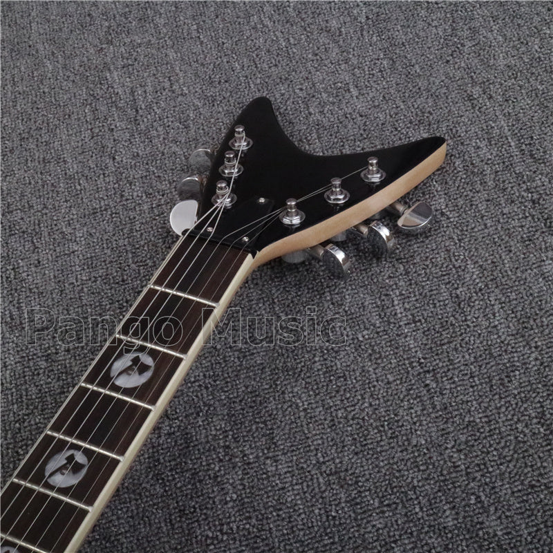 Flying V Style Acrylic Body LED Light Electric Guitar (PFV-004)