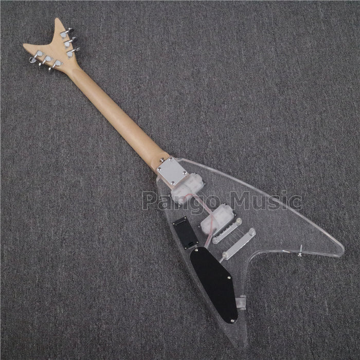 Flying V Style Acrylic Body Electric Guitar (PFV-004)