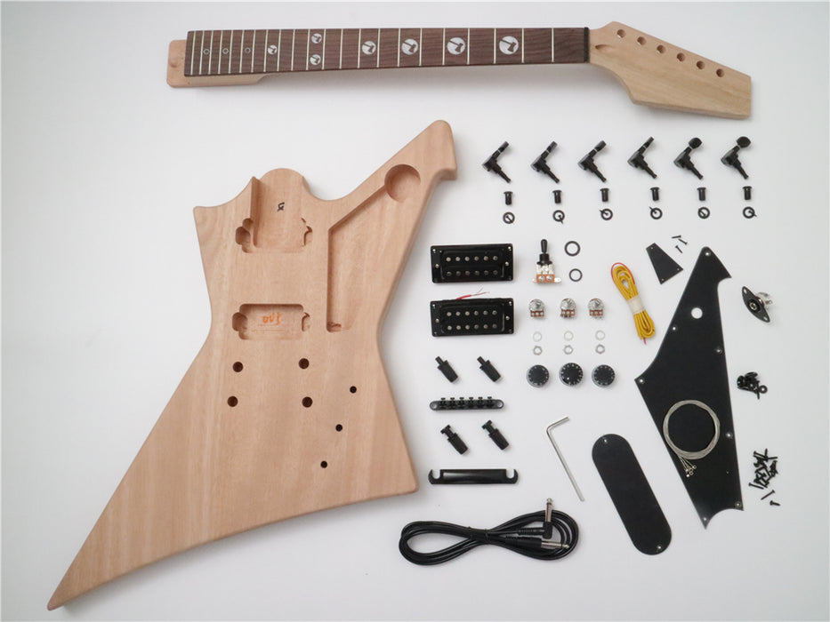 DK Series Explorer Style DIY Electric Guitar Kit (DEX-005B)
