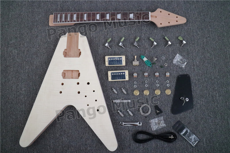 Pre-Sale Flying V Style DIY Electric Guitar Kit of PANGO Music(PFV-905)