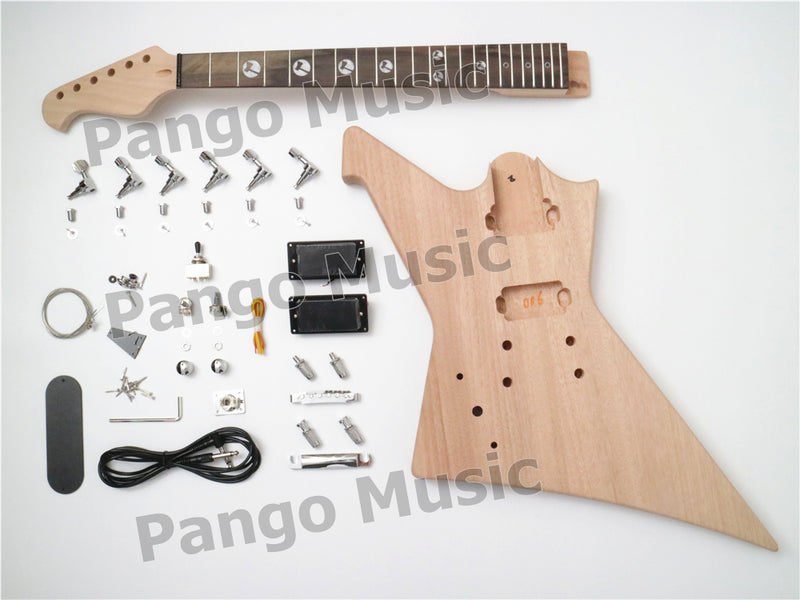 DK Series Explorer Style Left Hand DIY Electric Guitar Kit (DEX-006A)
