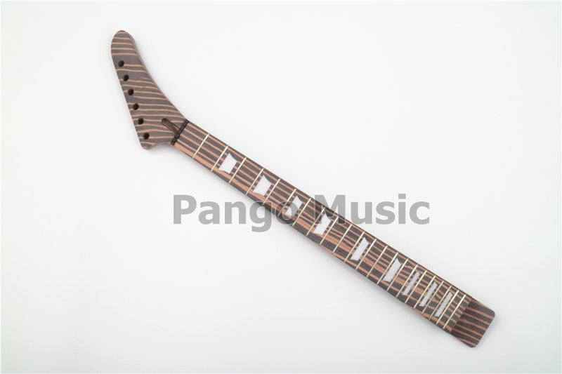 All Zebrawood Explorer Style DIY Electric Guitar Kit (PEX-227)