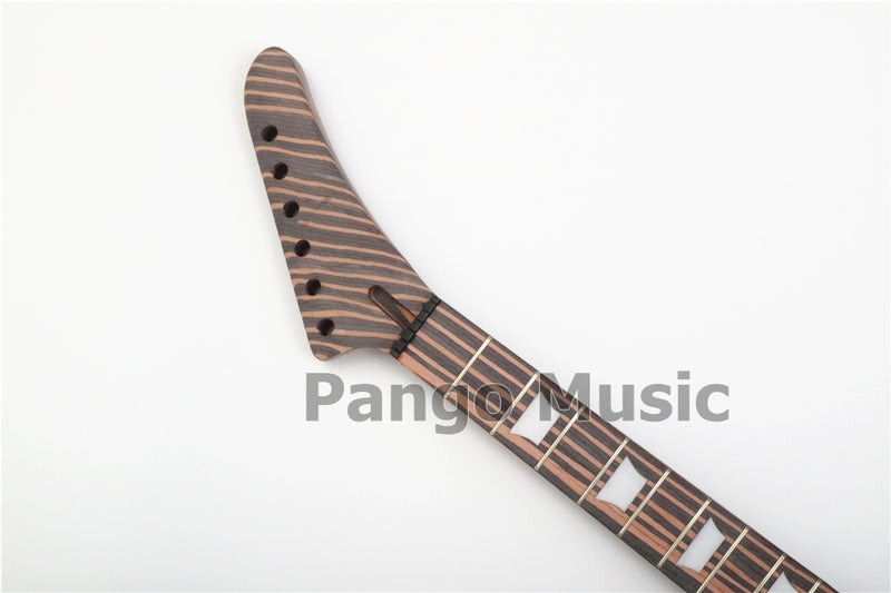 All Zebrawood Explorer Style DIY Electric Guitar Kit (PEX-227)
