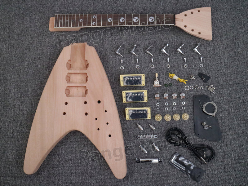 DK Series Flying V Style DIY Electric Guitar Kit (DFV-004B)