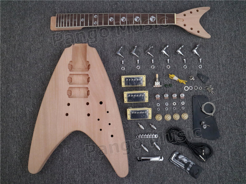 DK Series Flying V Style DIY Electric Guitar Kit (DFV-004A)