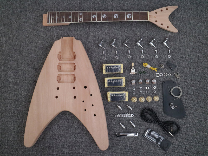 DK Series Flying V Style DIY Electric Guitar Kit (DFV-004A)