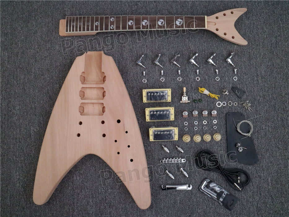DK Series Flying V Style DIY Electric Guitar Kit (DFV-004A)
