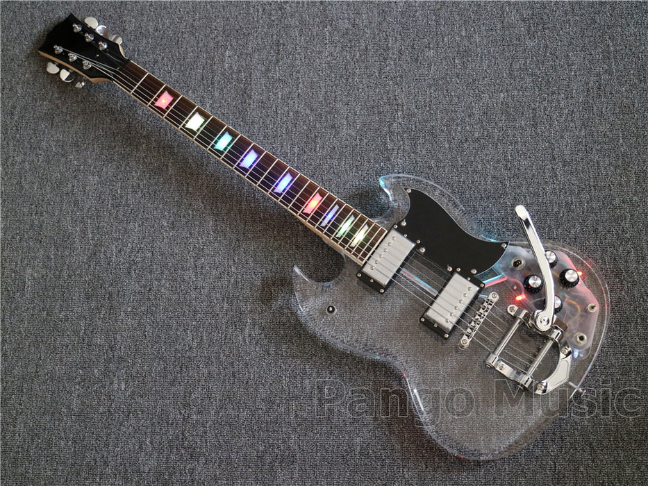 SG style Acrylic Body Electric Guitar (PAG-024)