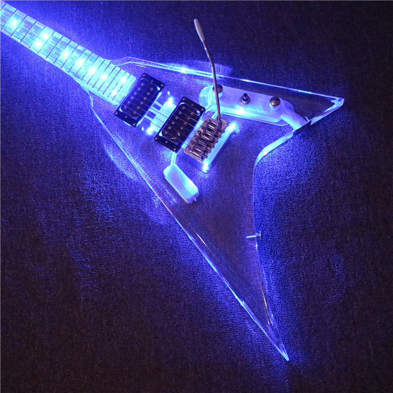 V style All Acrylic Electric Guitar (PAG-028)