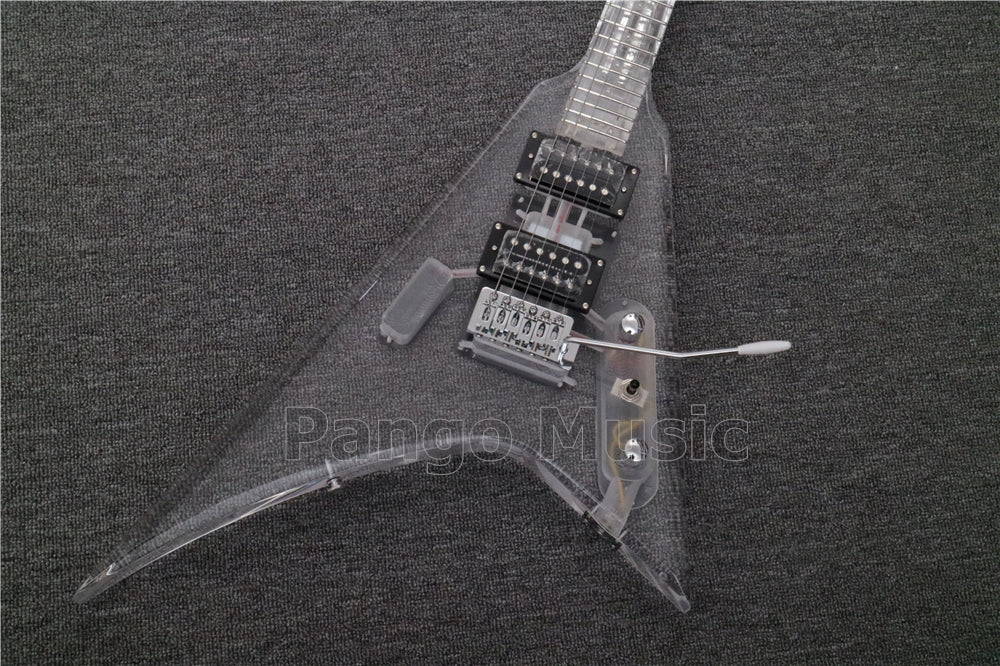 V style All Acrylic Electric Guitar (PAG-028)