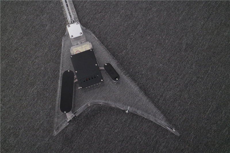 V style All Acrylic Electric Guitar (PAG-028)