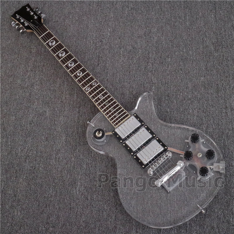 LP Style Acrylic Body Electric Guitar (PLP-001, LED Light)