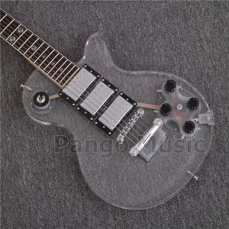 LP Style Acrylic Body Electric Guitar (PLP-001, LED Light)