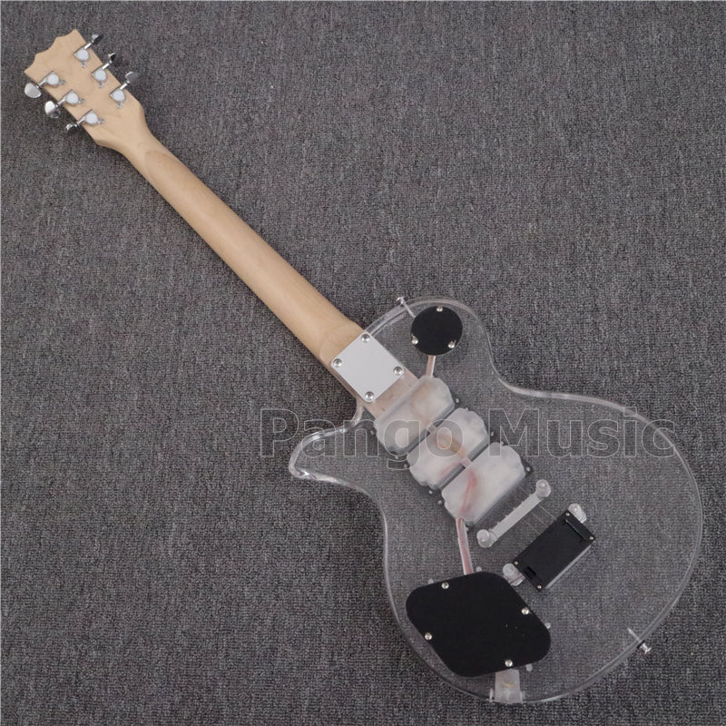 LP Style Acrylic Body Electric Guitar (PLP-001, LED Light)