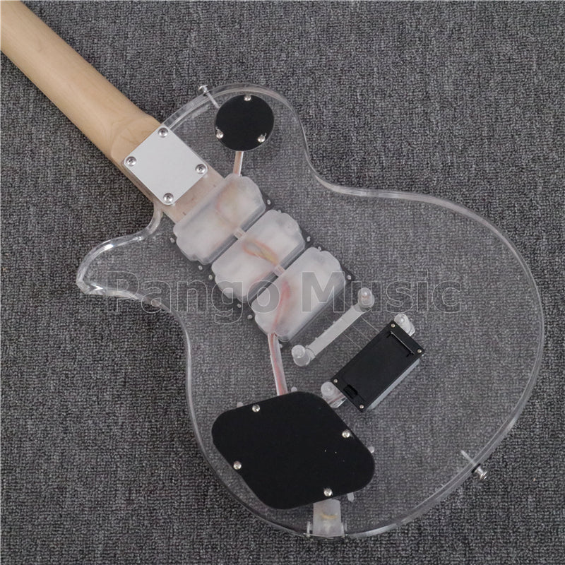 LP Style Acrylic Body Electric Guitar (PLP-001, LED Light)
