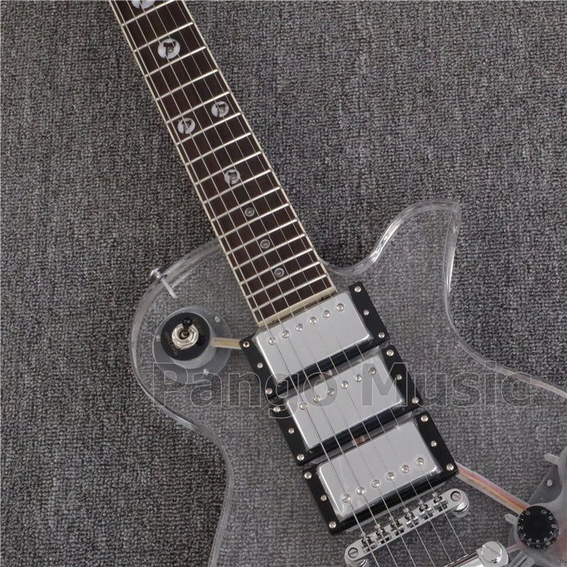 LP Style Acrylic Body Electric Guitar (PLP-001, LED Light)