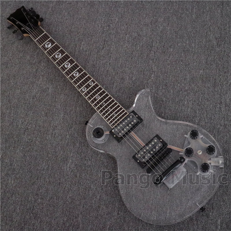 7 Strings LP Style Acrylic Body LED Light Electric Guitar (PLP-002)