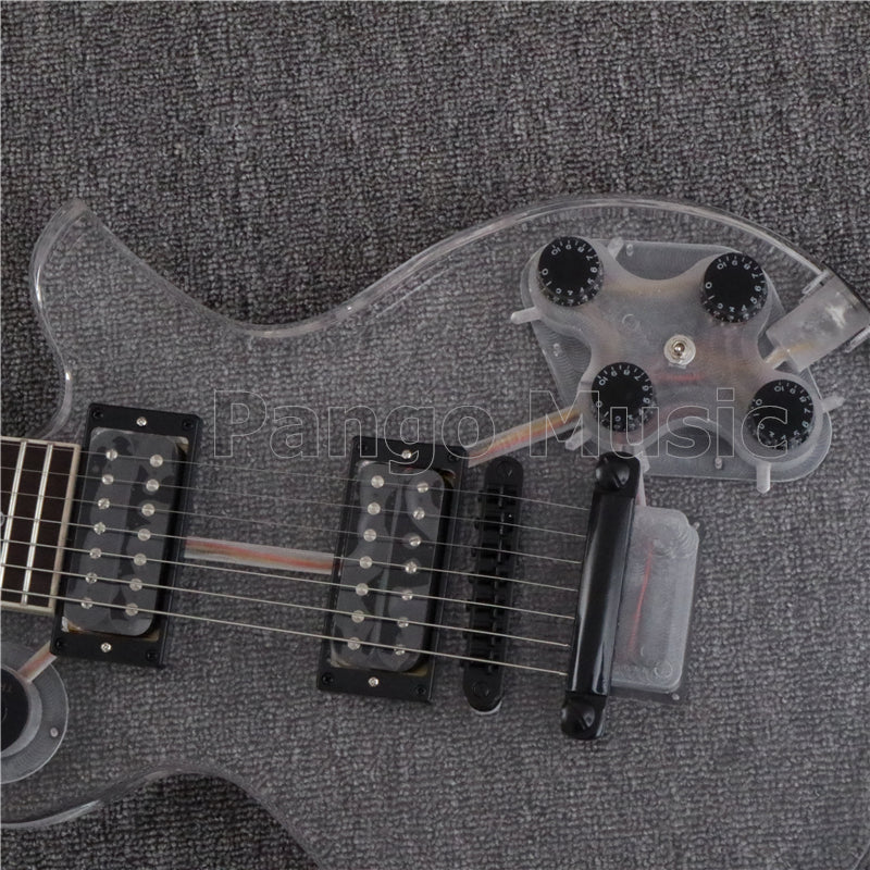 7 Strings LP Style Acrylic Body LED Light Electric Guitar (PLP-002)