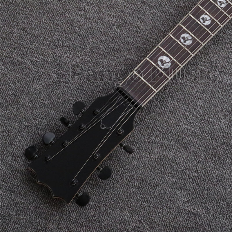 7 Strings LP Style Acrylic Body LED Light Electric Guitar (PLP-002)