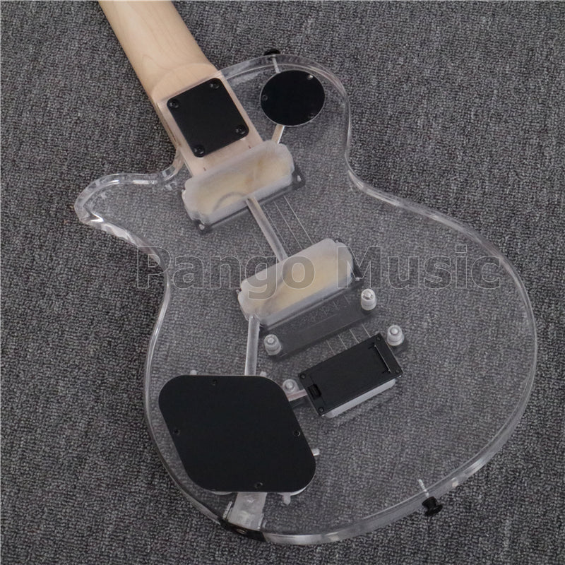 7 Strings LP Style Acrylic Body LED Light Electric Guitar (PLP-002)
