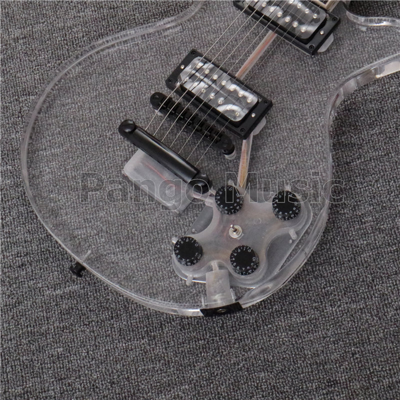 7 Strings LP Style Acrylic Body LED Light Electric Guitar (PLP-002)