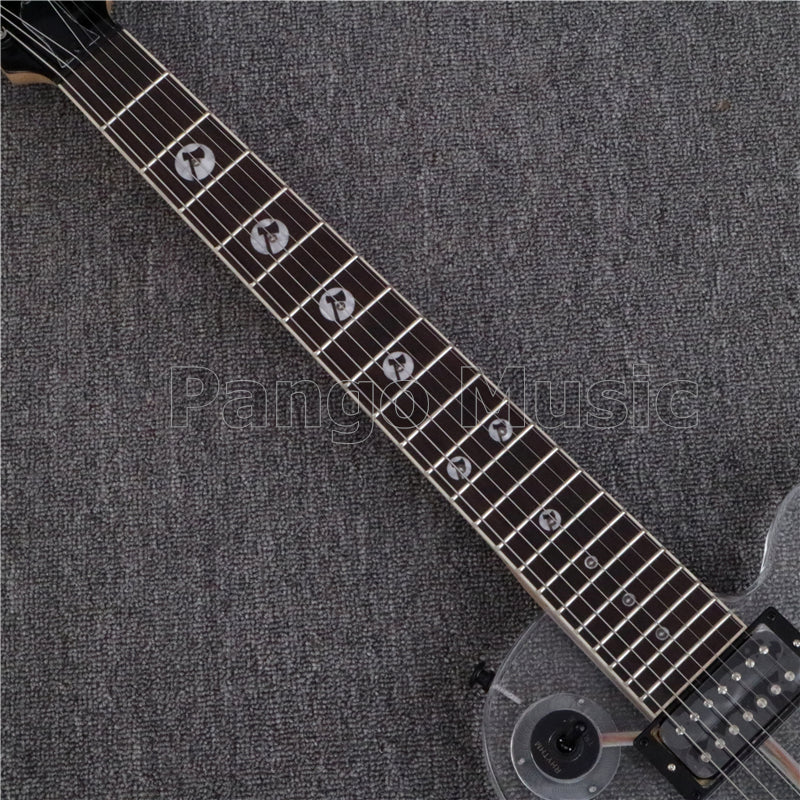 7 Strings LP Style Acrylic Body LED Light Electric Guitar (PLP-002)