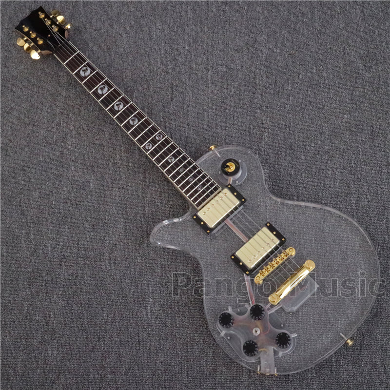 LP Style Left Hand Acrylic Body Electric Guitar (PLP-003)