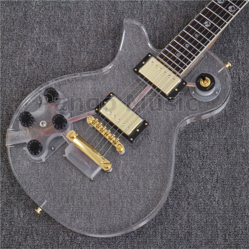 LP Style Left Hand Acrylic Body Electric Guitar (PLP-003)