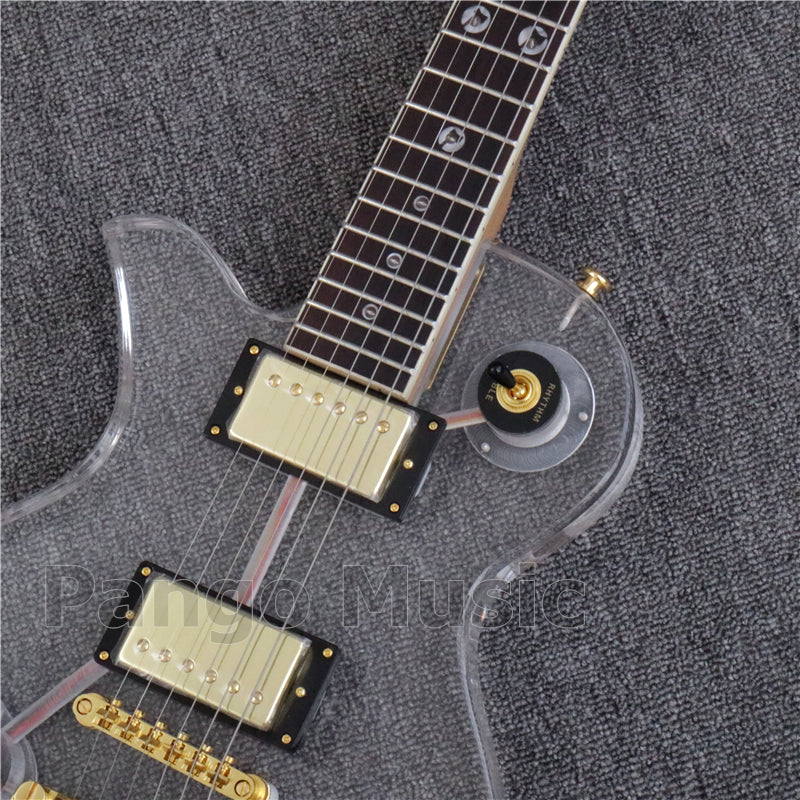 LP Style Left Hand Acrylic Body Electric Guitar (PLP-003)