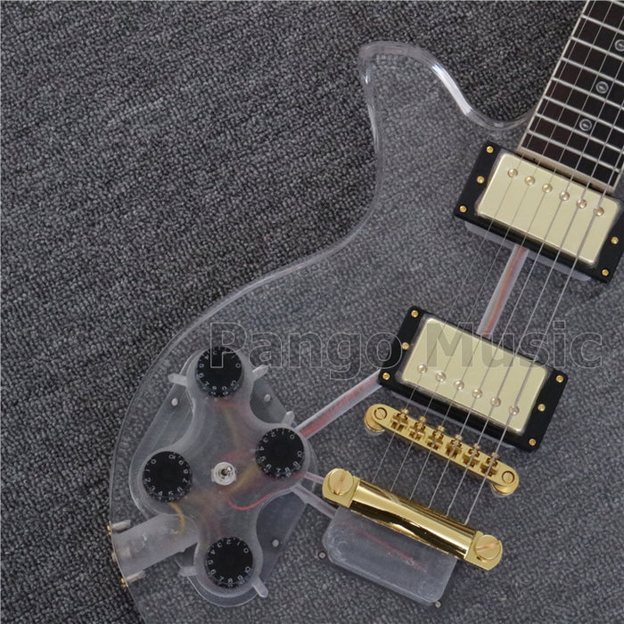 LP Style Left Hand Acrylic Body Electric Guitar (PLP-003)