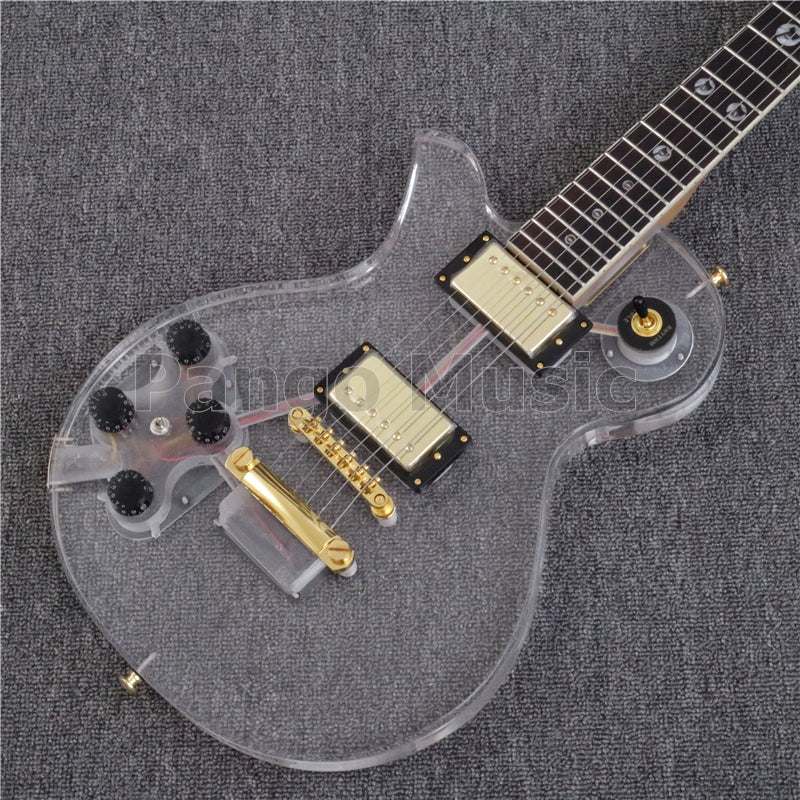 LP Style Left Hand Acrylic Body Electric Guitar (PLP-003)
