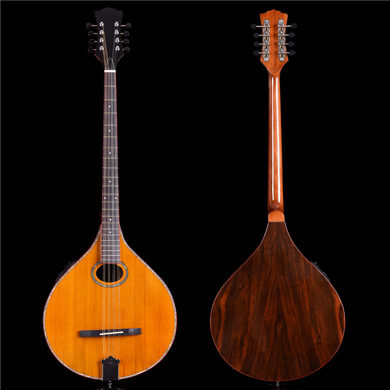 Solid Red Pine Top | 670mm Scale Length | Built-in EQ Acoustic-Electric Bouzouki (PBM-588)
